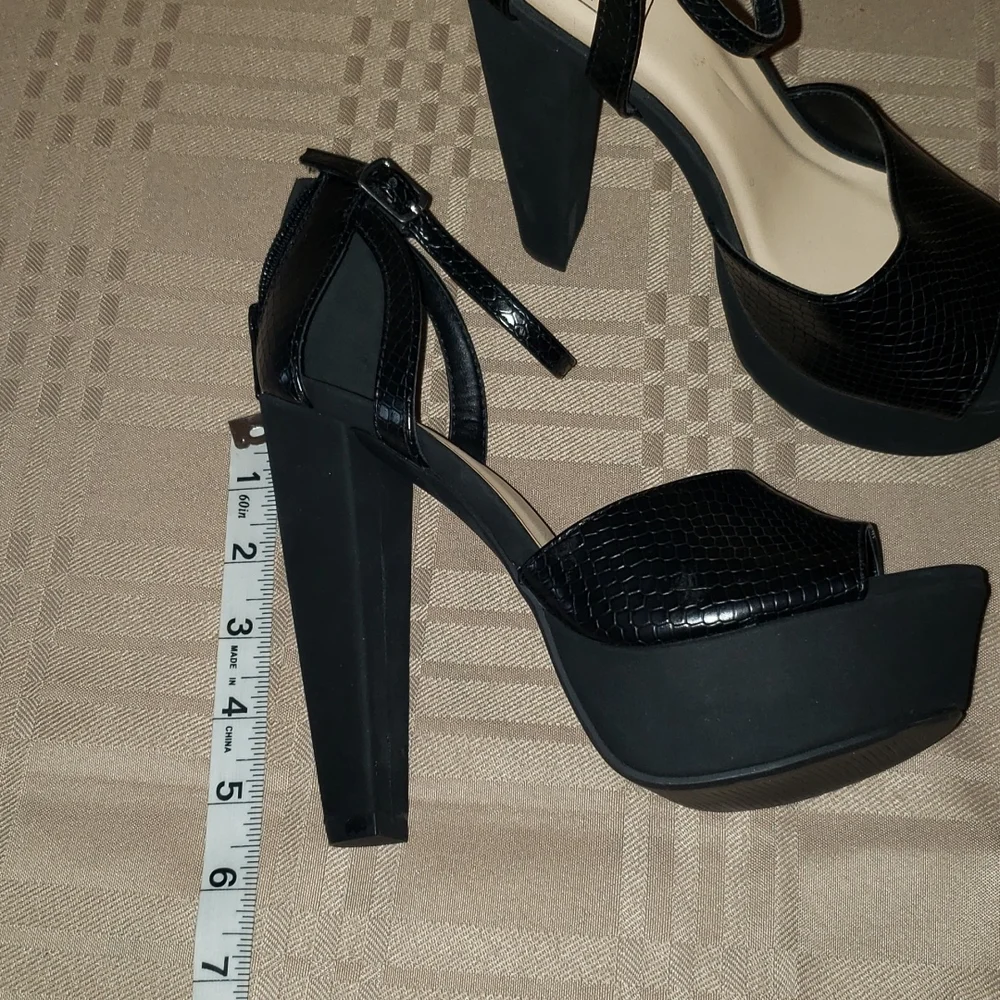 Speed Limit 98 Black Multi Media Platform Sandals 💥 - Picture 3 of 8